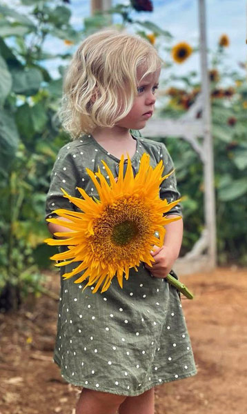 Sunflower Festival Photo Ops - Girl in Sunflower Field
