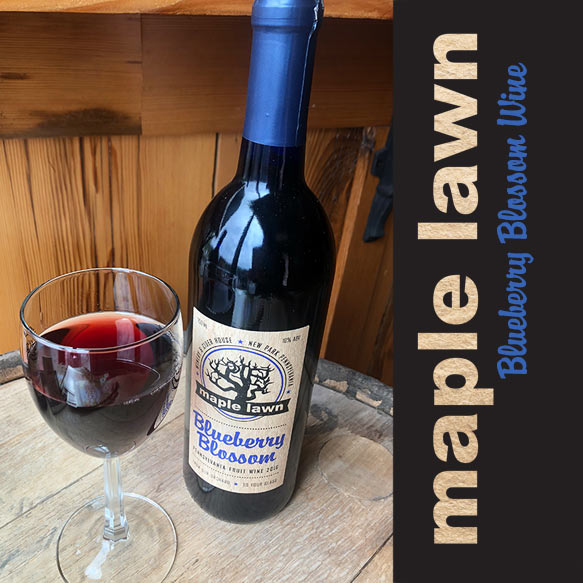 Blueberry Blossom fruit wine from Maple Lawn Winery - Maple Lawn Farms (York County, PA)