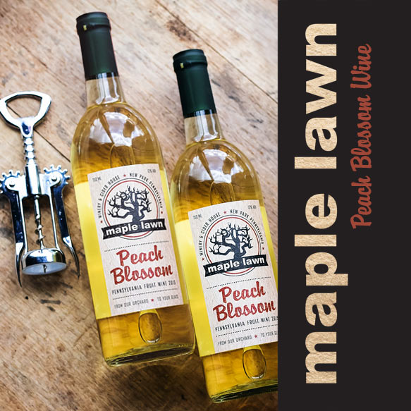 Peach Blossom fruit wine from Maple Lawn Winery - Maple Lawn Farms (York County, PA)